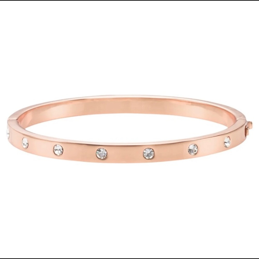 Kate Spade Metal Stone Hinged Bangle NWT